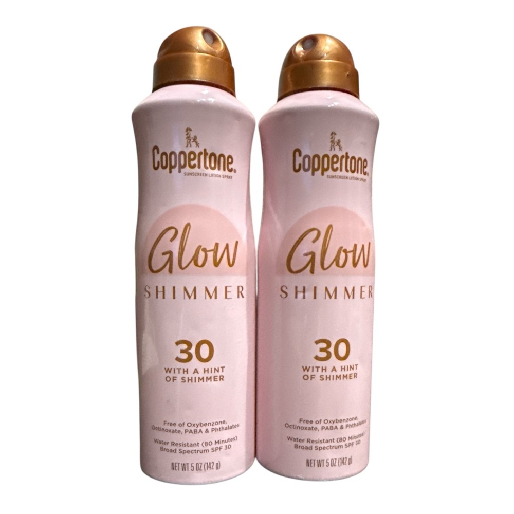 2-Coppertone Glow Shimmer 30 x 2 BRAND NEW